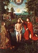 DAVID, Gerard Triptych of Jean Des Trompes (central) sdf oil painting